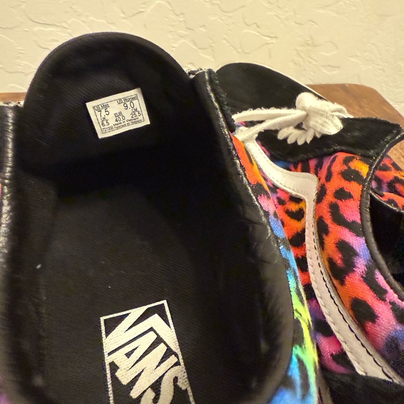 Vans Rainbow Leopard Print Sneakers - Picture 5 of 5